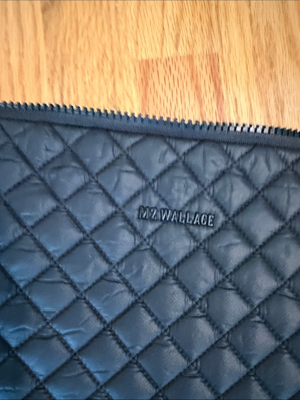 MZ Wallace Quilted Black Laptop Sleeve with Zip up to 17 in laptop/tablet - Picture 6 of 7